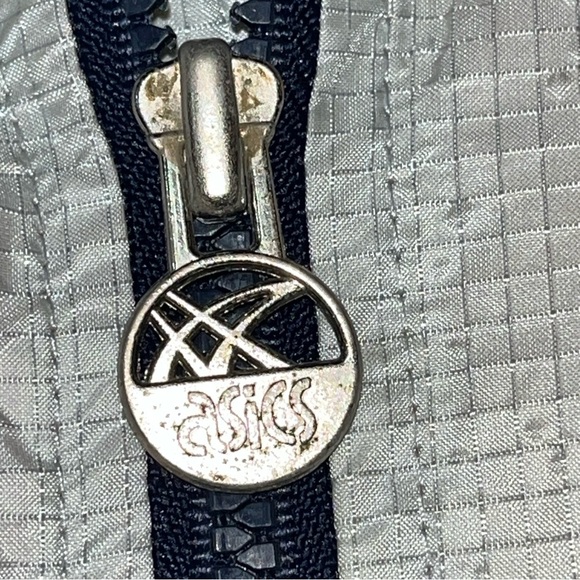 ASICS GoreTex 90s JACKET GRAY blue PINK ZIP UP nylon Windbreaker Golf Rain MEN L - Picture 15 of 16